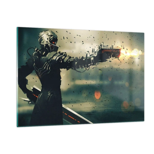 Tablou pe sticlă - Armă letală - propriul tău Terminator - 120x80 cm