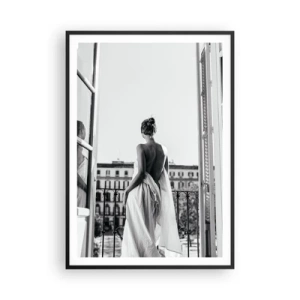 Poster în ramă neagră - Trezirea simțurilor - 70x100 cm