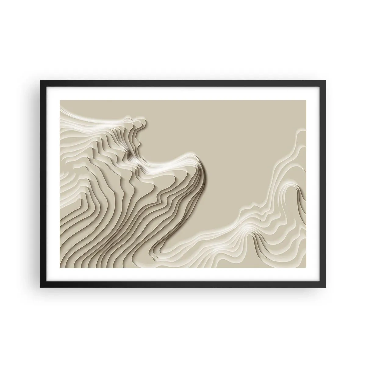 Poster în ramă neagră - Topografia artei - 70x50 cm