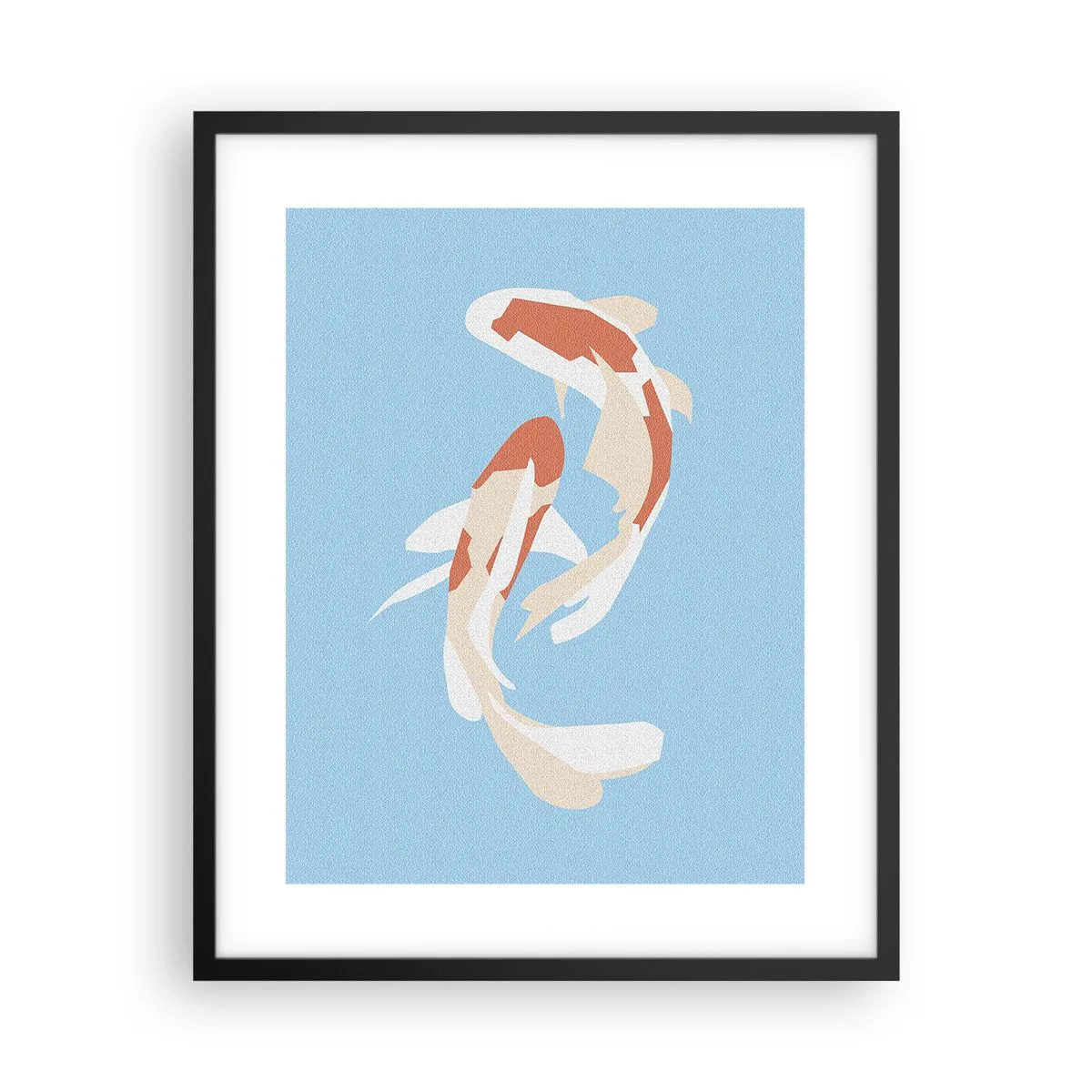 Poster în ramă neagră - Înot sincron spontan - 40x50 cm