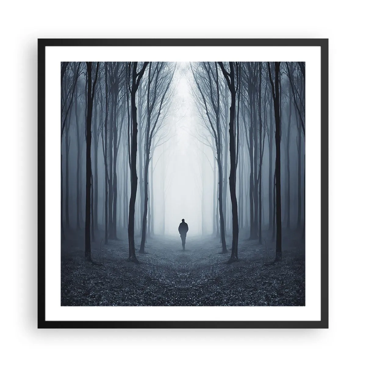 Poster în ramă neagră - Și totul este simplu și clar - 60x60 cm