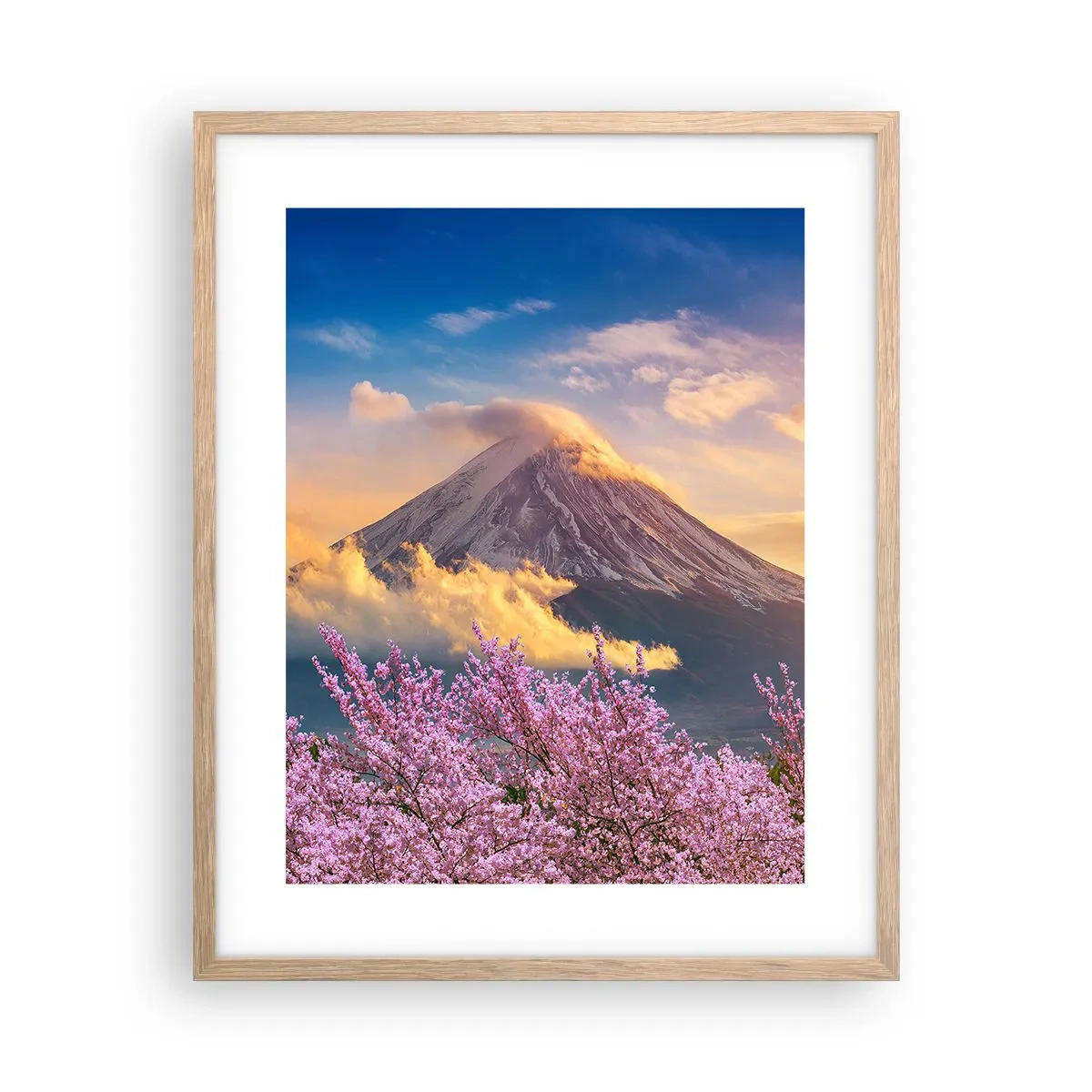 Poster în ramă de stejar deschis - Sfințenia japoneză - 40x50 cm