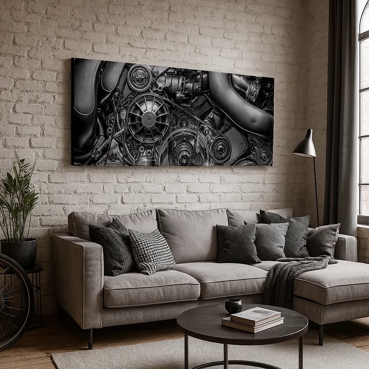 Tablou pe pânză - Poezia mecanicii - 30x30 cm