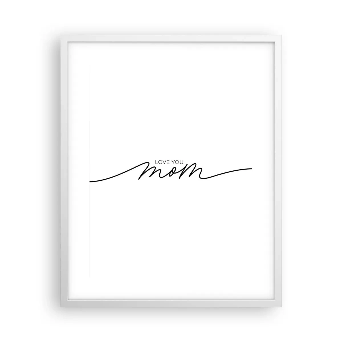 Poster în ramă albă - Mare emoție - 40x50 cm