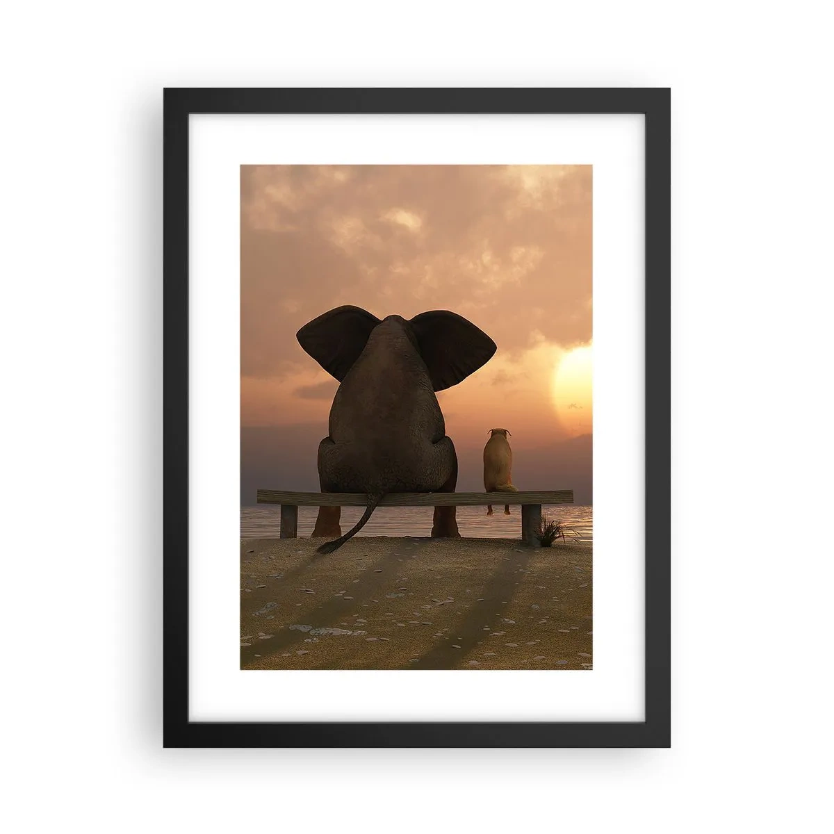 Poster în ramă neagră - Este bine să tăcem împreună - 30x40 cm