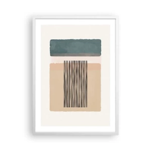 Poster în ramă albă - Totul este în regulă - 50x70 cm