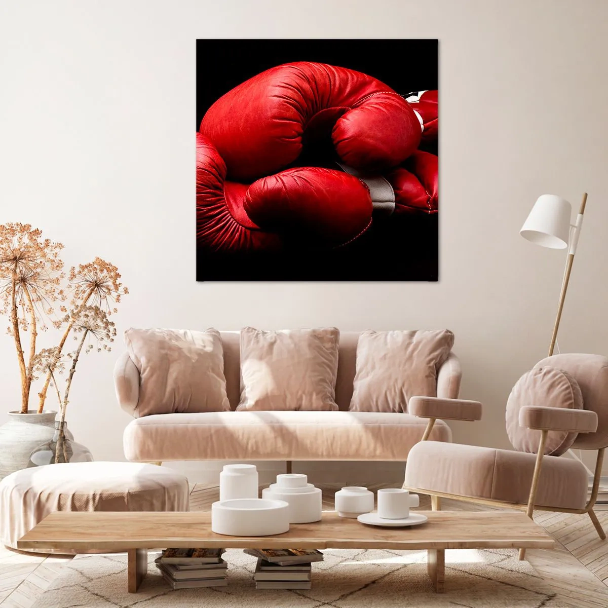 Tablou pe pânză - Emoția bătăliei a trecut - 70x70 cm