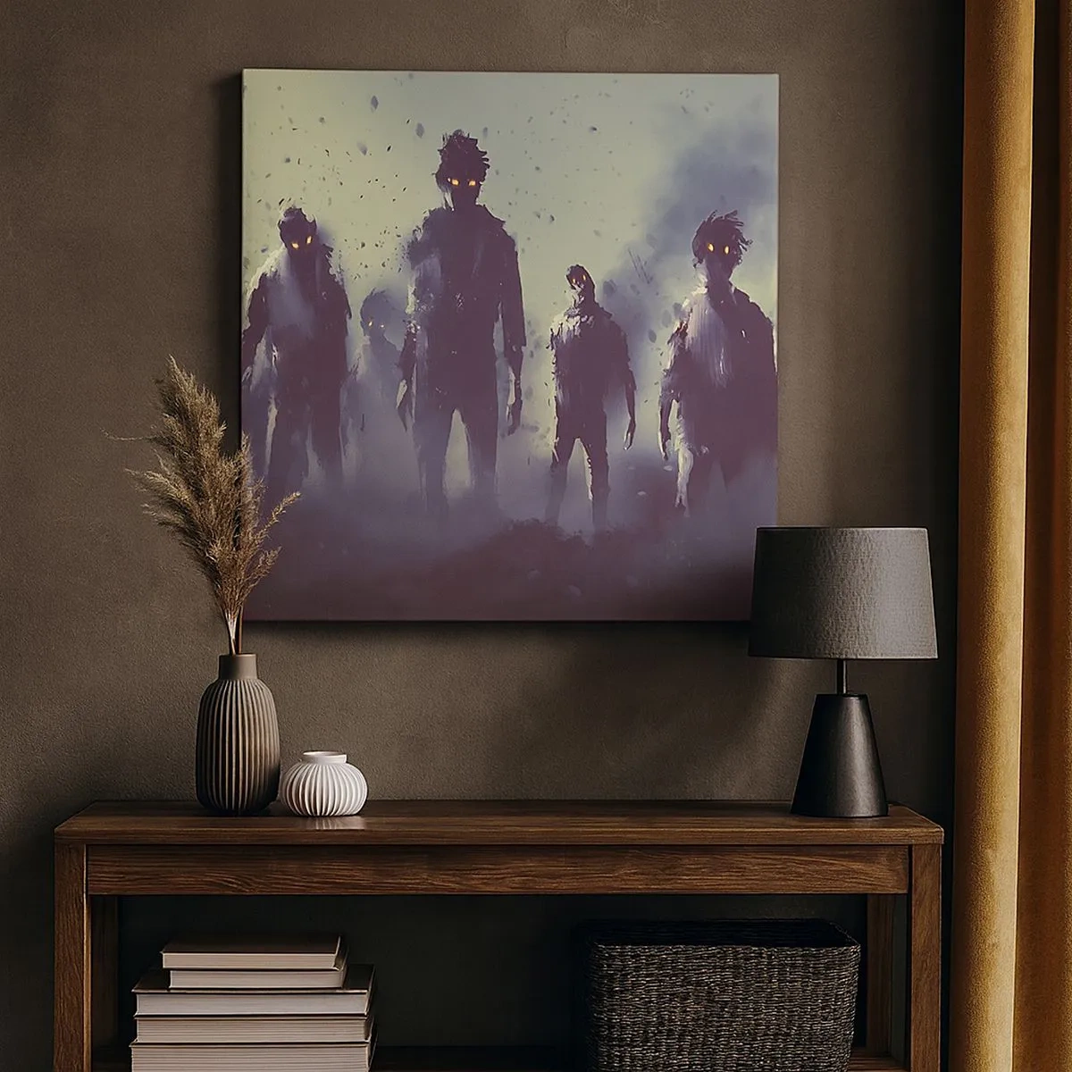 Tablou pe pânză - Ai grijă! Se apropie - 30x30 cm