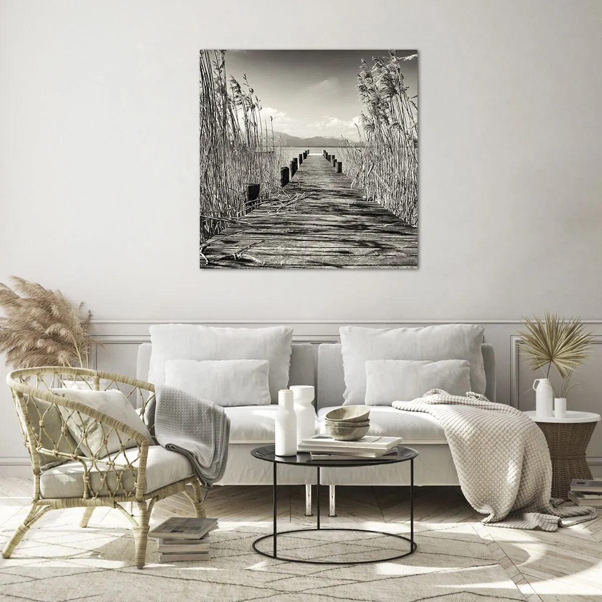 Tablou pe sticlă - În intimitatea ierburilor - 50x50 cm