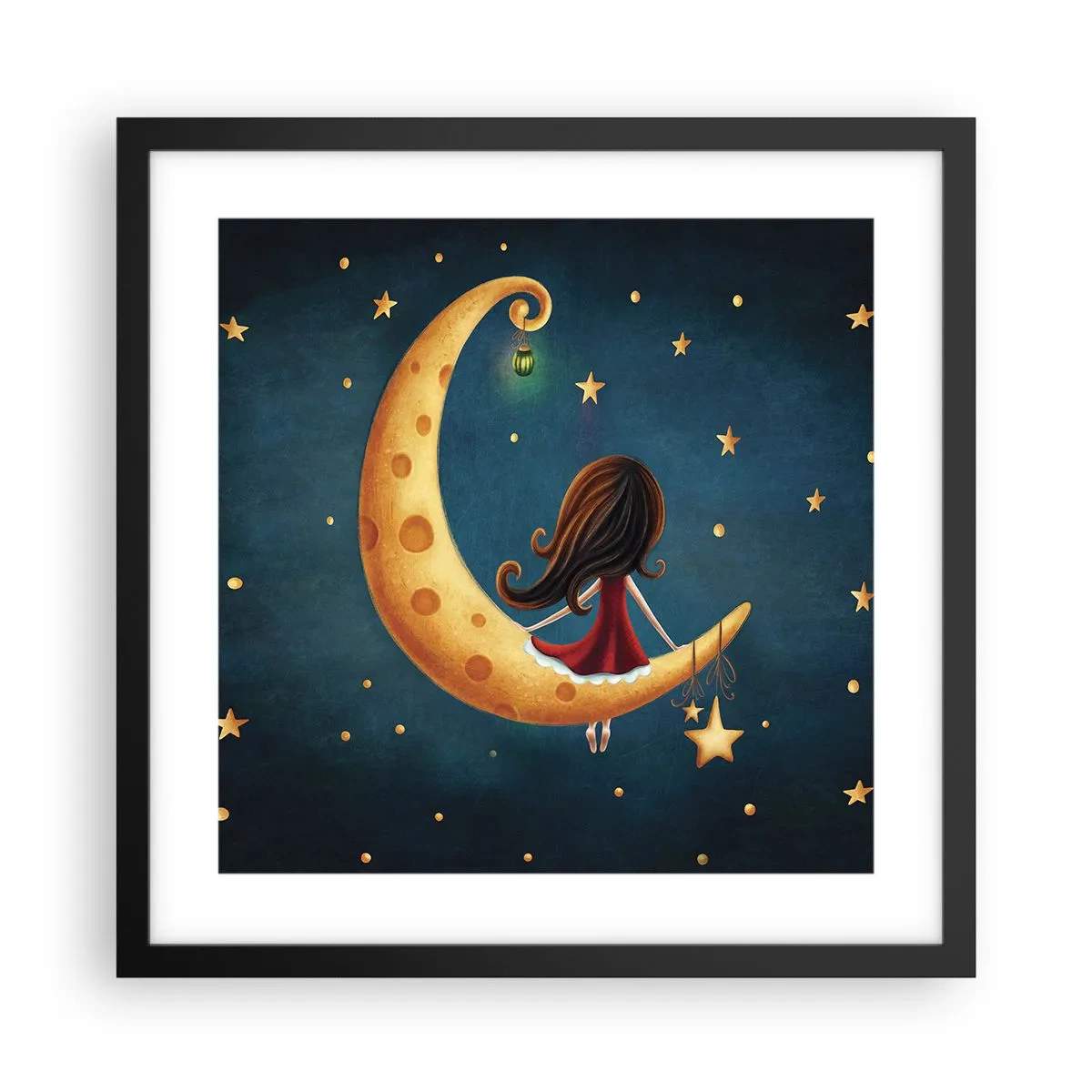 Poster în ramă neagră - A fost odată ca niciodată... - 40x40 cm