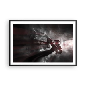 Poster în ramă neagră - În aburul jazzului - 91x61 cm