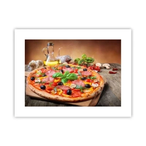 Poster - Cu o adevărată aromă italiană - 40x30 cm