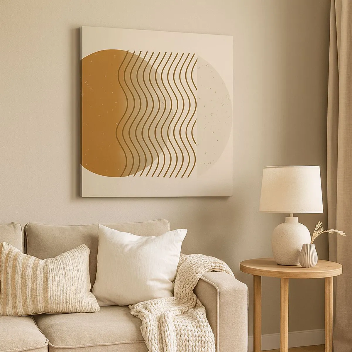 Tablou pe pânză - Despre originea figurilor geometrice - 30x30 cm