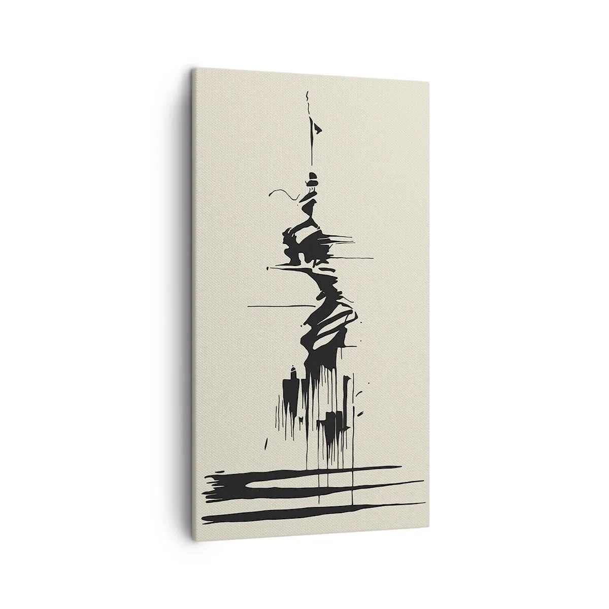 Tablou pe pânză - Abstracție pripită - 45x80 cm