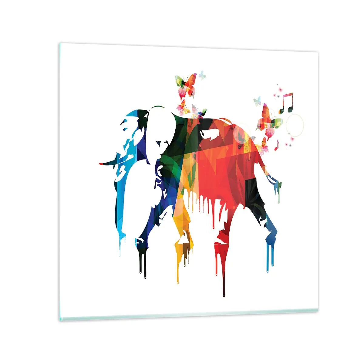 Tablou pe sticlă - Toată lumea poate dansa - 40x40 cm