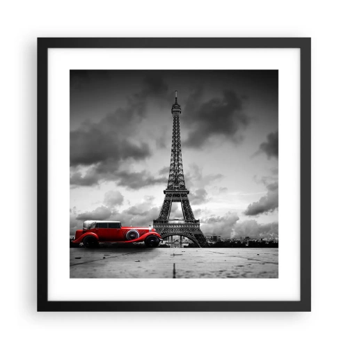 Poster în ramă neagră - Nu cu mult timp în urmă, la Paris - 40x40 cm