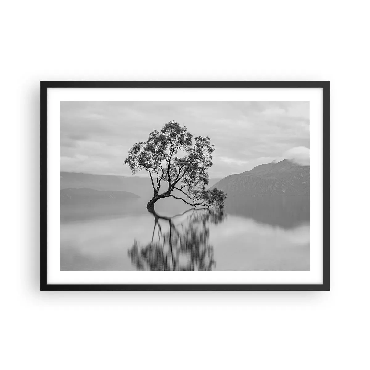 Poster în ramă neagră - Există o țară - 70x50 cm