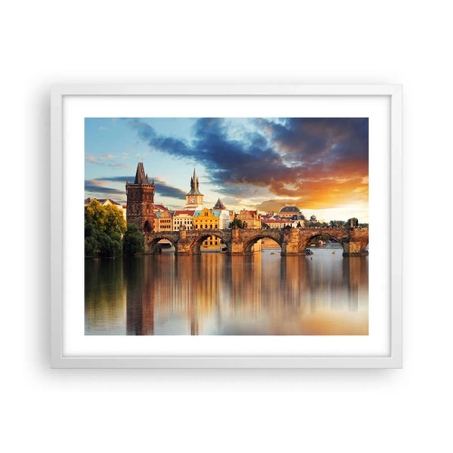 Poster în ramă albă - Frumoasă pentru veacuri - 50x40 cm