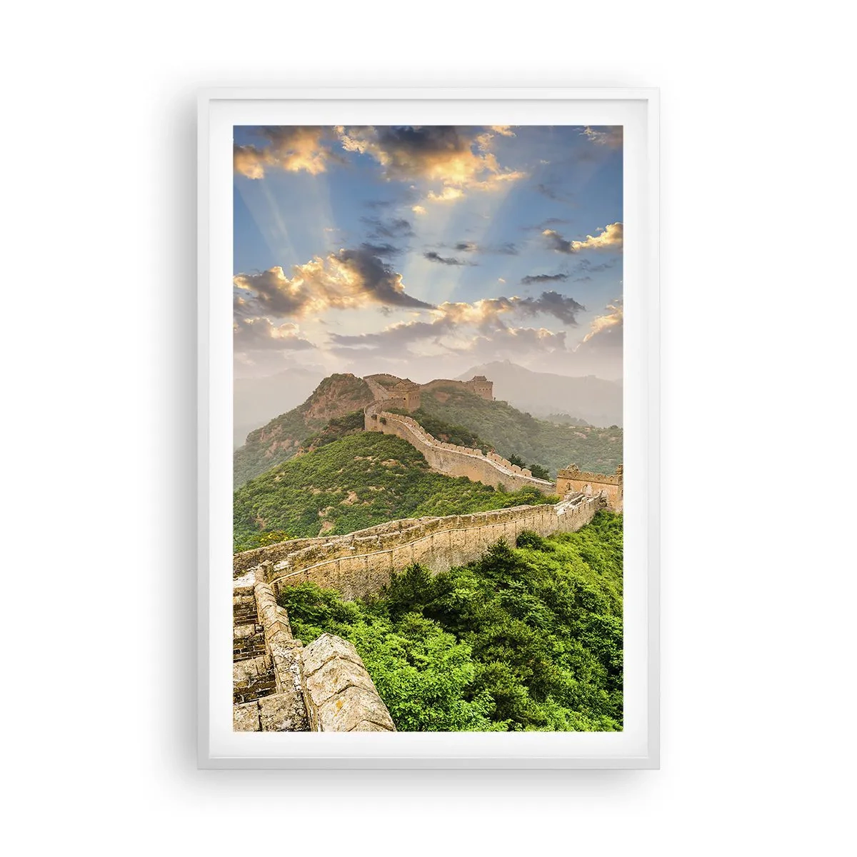 Poster în ramă albă - Măreția netrecătoare - 61x91 cm