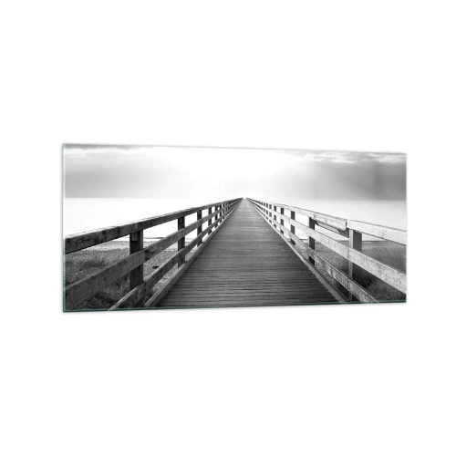 Tablou pe sticlă - Departe, departe... - 120x50 cm