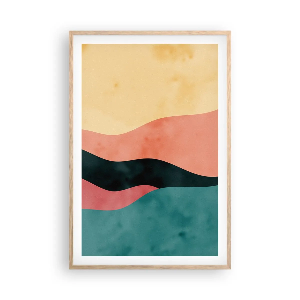 Poster în ramă de stejar deschis - Neconformitate compatibilă - 61x91 cm