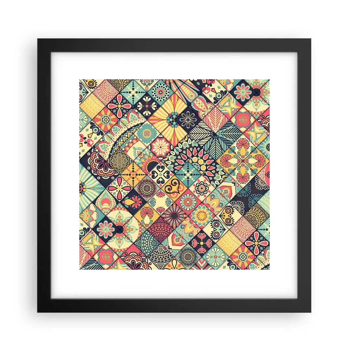 Poster în ramă neagră - Clima marocană - 30x30 cm