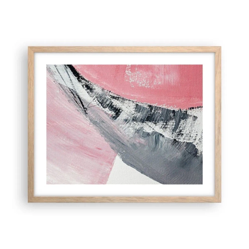 Poster în ramă de stejar deschis - Compoziție adaptată - 50x40 cm