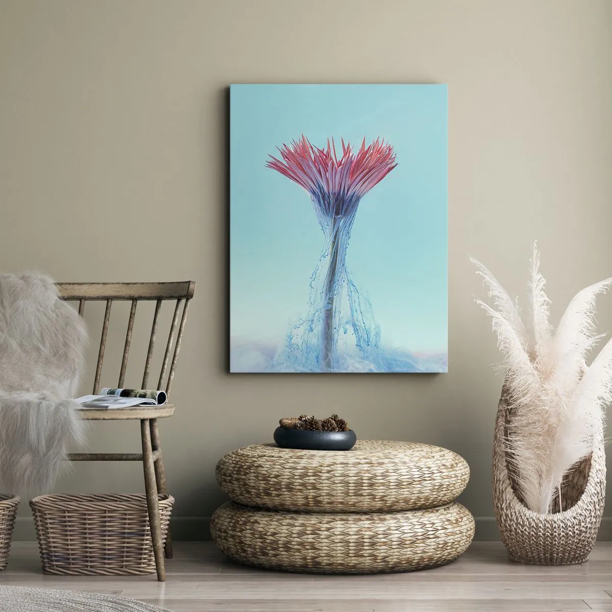 Tablou pe pânză - Într-o unduire revigorantă - 45x80 cm