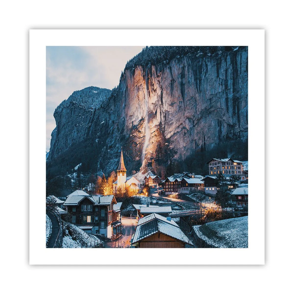 Poster - Spiritul luminos al iernii - 50x50 cm