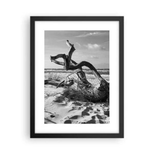Poster în ramă neagră - Sculptură marină - 30x40 cm