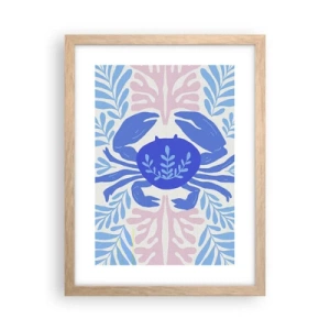 Poster în ramă de stejar deschis - Ca o floare de mare - 30x40 cm