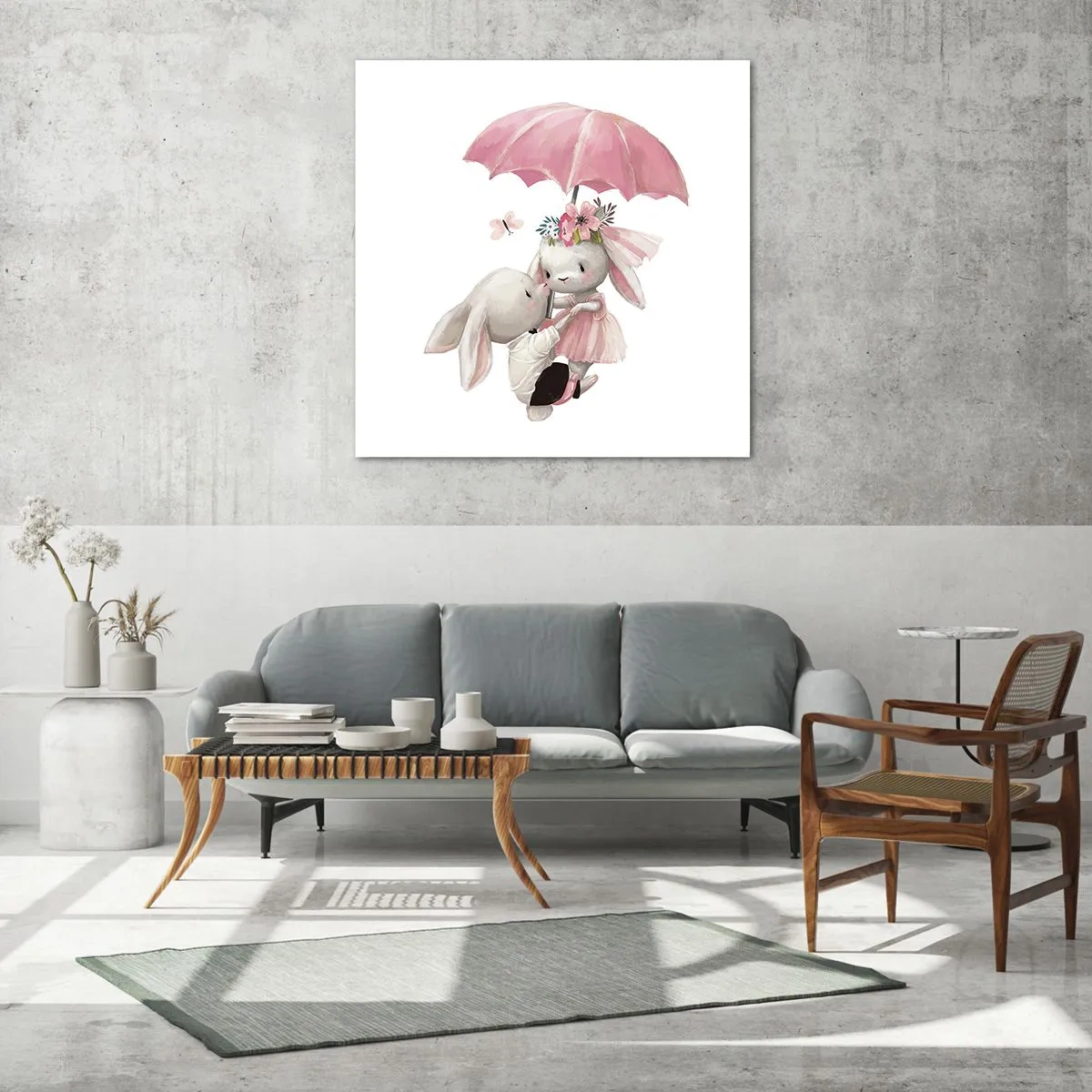 Tablou pe sticlă - Pur și simplu dragoste - 60x60 cm