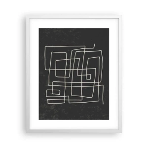 Poster în ramă albă - Nu atât de simplu - 40x50 cm