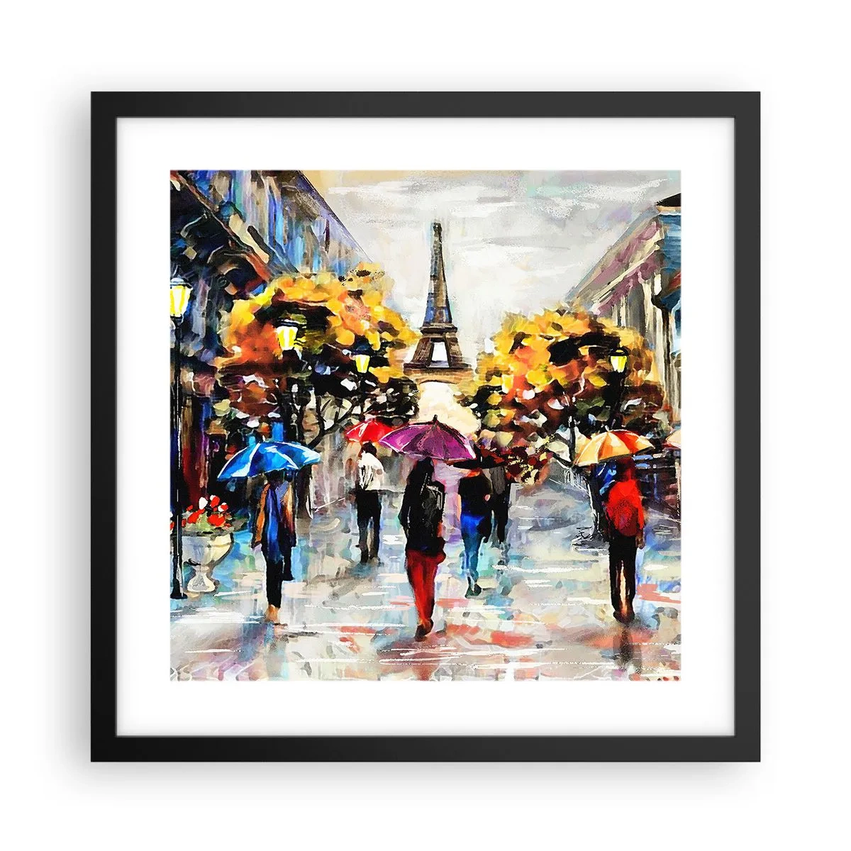 Poster în ramă neagră - Deosebit de frumos în toamnă - 40x40 cm