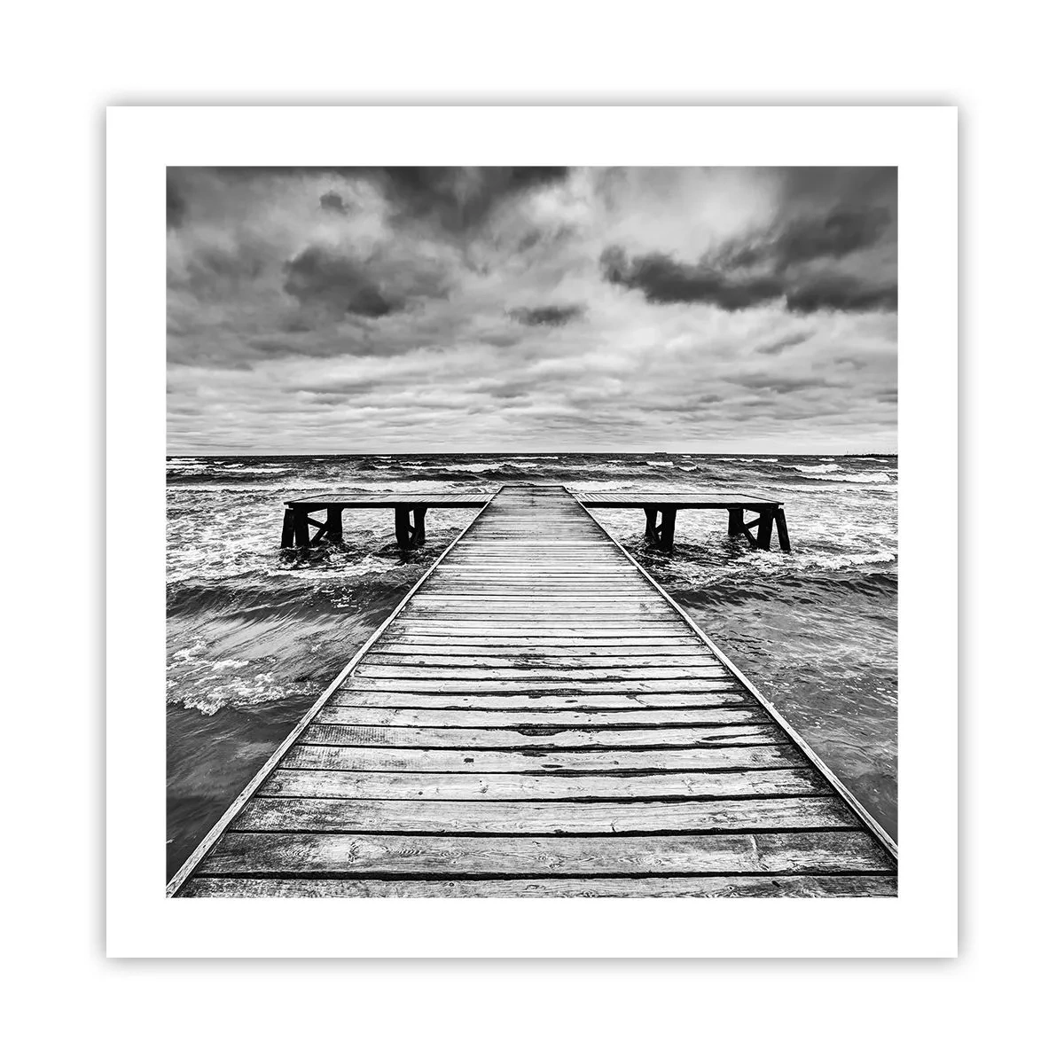 Poster - Aștept ca vântul să fugărească... - 50x50 cm