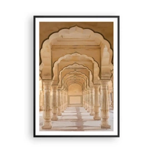 Poster în ramă neagră - În palatul Maharajahului - 70x100 cm