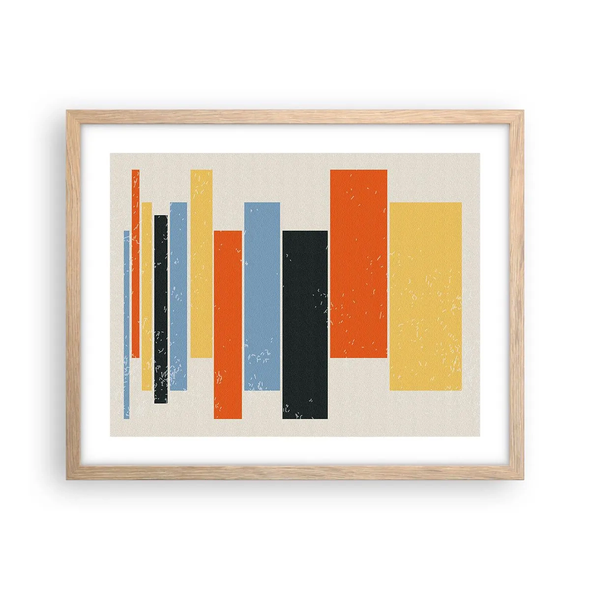 Poster în ramă de stejar deschis - Înregistrare muzicală - 50x40 cm