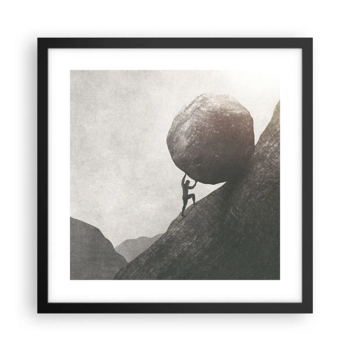 Poster în ramă neagră - Cred, în ciuda așteptărilor - 40x40 cm