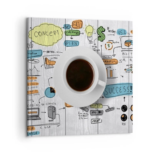 Tablou pe pânză - Timp pentru o pauză - 60x60 cm