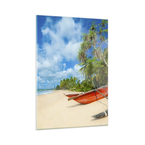 Tablou pe sticlă - Farmecul tropicelor - 50x70 cm