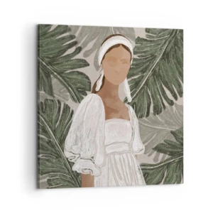 Tablou pe pânză - Portret exotic - 60x60 cm