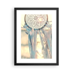 Poster în ramă neagră - Totem de dantelă - 30x40 cm