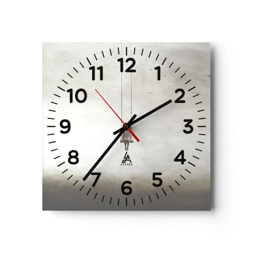 Ceas de perete - Ceas pe sticlă - Copilul din noi - 30x30 cm