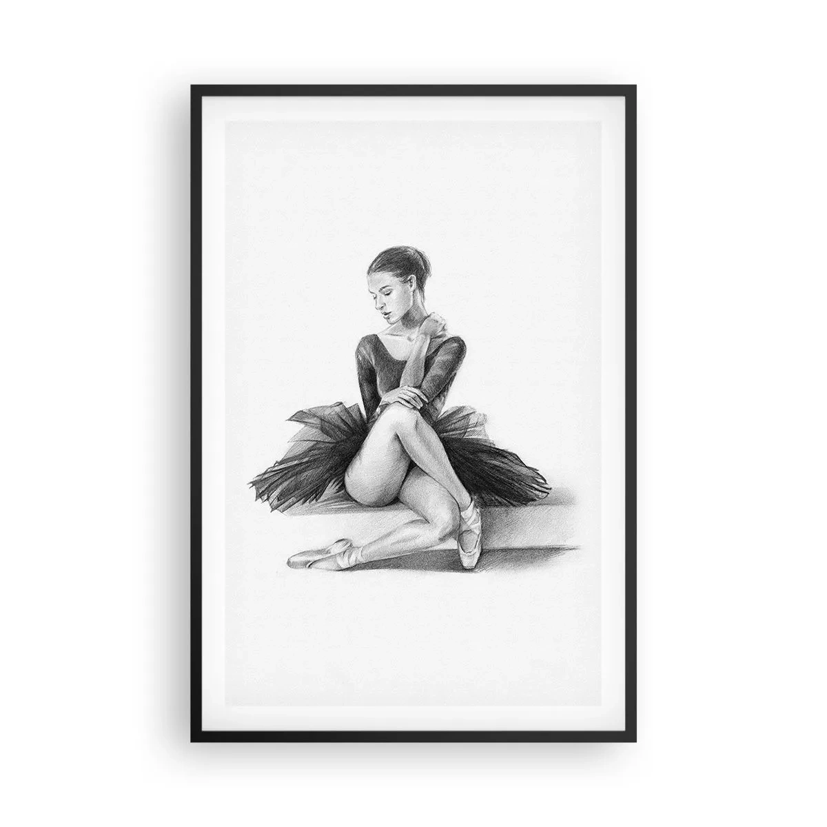 Poster în ramă neagră - Încântată de dans - 61x91 cm