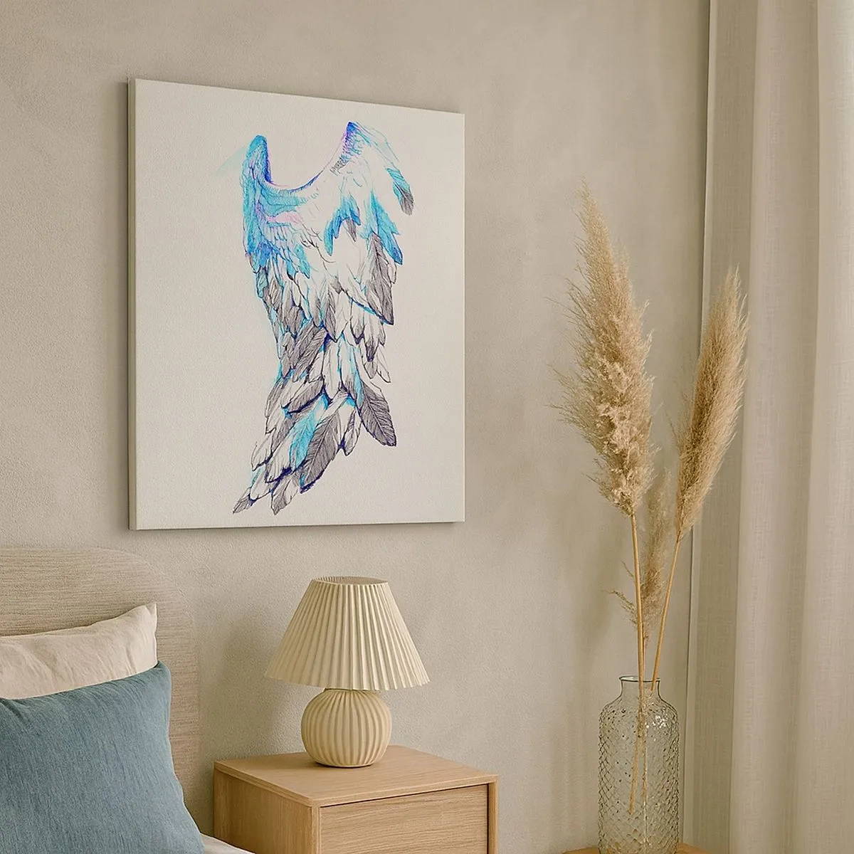 Tablou pe pânză - Am nevoie de aripi - 30x30 cm