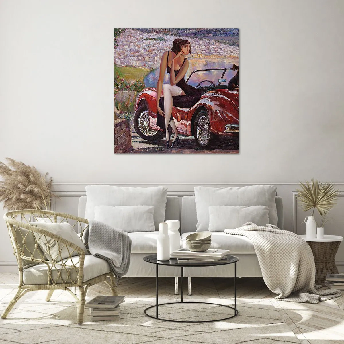 Tablou pe sticlă - Vară? Doar pe Riviera - 60x60 cm