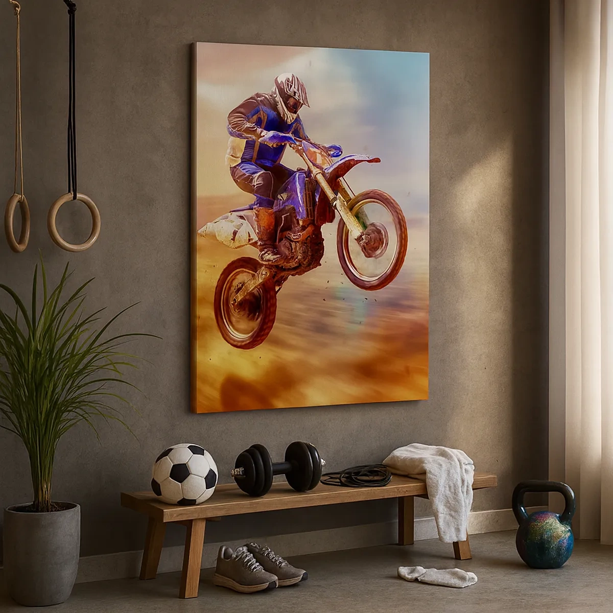 Tablou pe pânză - Nebunie motociclistă - 50x70 cm