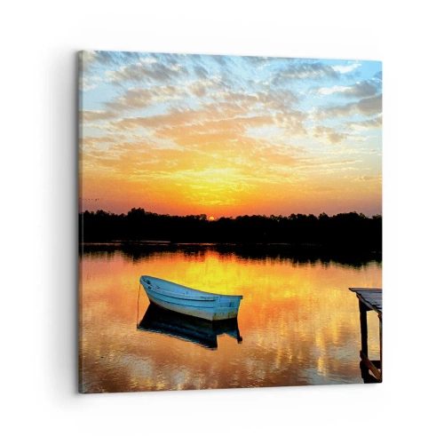 Tablou pe pânză - Privește, ascultă, meditează - 50x50 cm