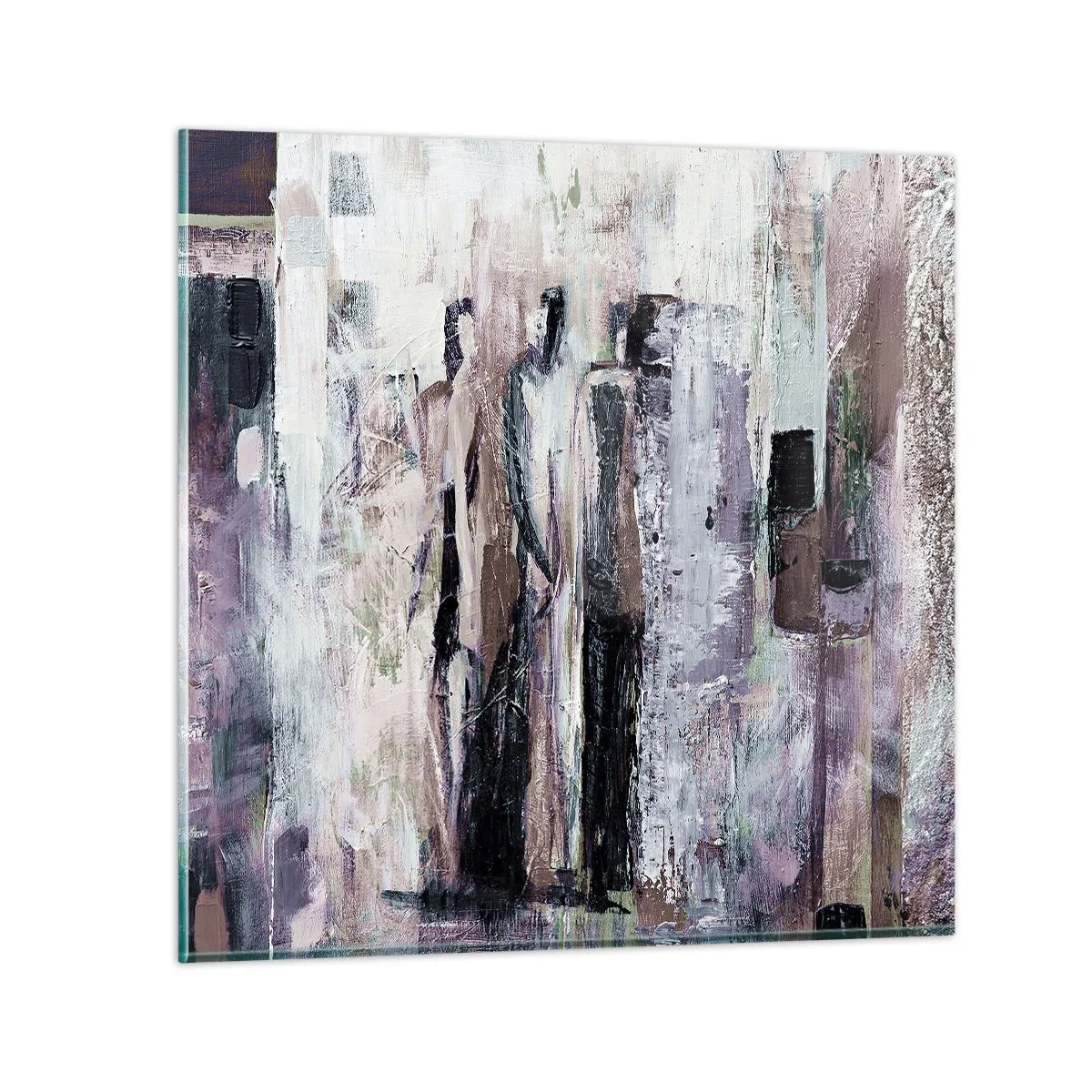 Tablou pe sticlă - Cei trei misterioși - 70x70 cm