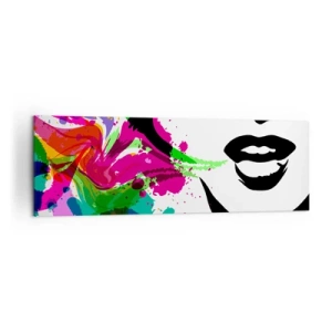 Tablou pe pânză - O poveste în culorile curcubeului - 160x50 cm